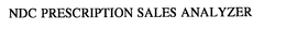 NDC PRESCRIPTION SALES ANALYZER trademark