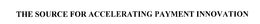 THE SOURCE FOR ACCELERATING PAYMENT INNOVATION trademark