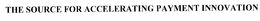 THE SOURCE FOR ACCELERATING PAYMENT INNOVATION trademark