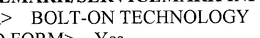 BOLT-ON TECHNOLOGY trademark