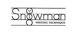 SNOWMAN WRITING TECHNIQUE trademark
