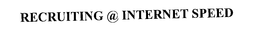 RECRUITING @ INTERNET SPEED trademark