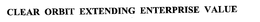 CLEAR ORBIT EXTENDING ENTERPRISE VALUE trademark