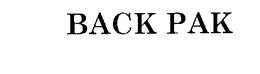 BACK PAK trademark