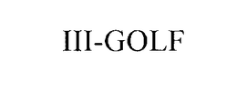 III-GOLF trademark