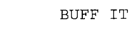 BUFF IT trademark