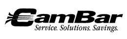 CAMBAR SERVICE. SOLUTIONS. SAVINGS. trademark
