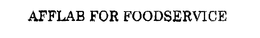 AFFLAB FOR FOODSERVICE trademark