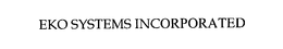 EKO SYSTEMS INCORPORATED trademark