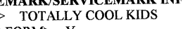 TOTALLY COOL KIDS trademark