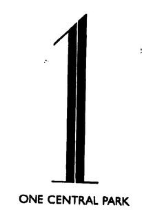 1 ONE CENTRAL PARK trademark