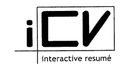 ICV INTERACTIVE RESUME trademark