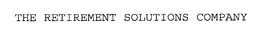 THE RETIREMENT SOLUTIONS COMPANY trademark