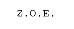 Z.O.E. trademark