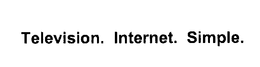 TELEVISION. INTERNET. SIMPLE. trademark