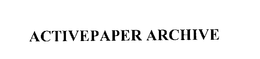 ACTIVEPAPER ARCHIVE trademark