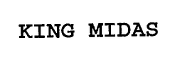 KING MIDAS trademark