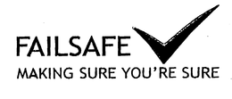 FAILSAFE MAKING SURE YOU'RE SURE trademark