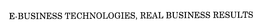 E-BUSINESS TECHNOLOGIES, REAL BUSINESS RESULTS trademark