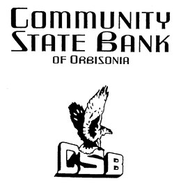 CSB COMMUNITY STATE BANK OF ORBISONIA trademark