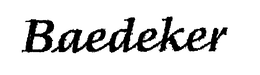 BAEDEKER trademark