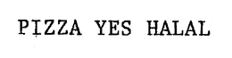 PIZZA YES HALAL trademark