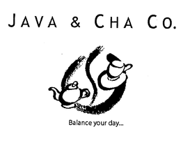 JAVA & CHA CO. BALANCE YOUR DAY... trademark