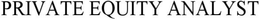 PRIVATE EQUITY ANALYST trademark