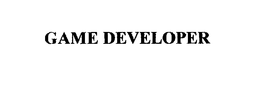 GAME DEVELOPER trademark