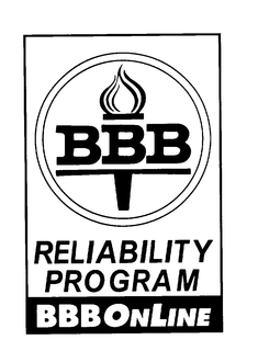 BBB RELIABILITY PROGRAM BBBONLINE trademark