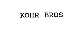 KOHR BROS trademark