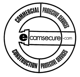 ECAMSECURE.COM COMMERCIAL PROTECTIVE SERVICES CONSTRUCTION PROTECTIVE SERVICES trademark