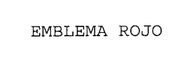 EMBLEMA ROJO trademark