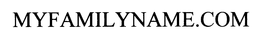 MYFAMILYNAME.COM trademark