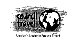 COUNCIL TRAVEL AMERICA'S LEADER IN STUDENT TRAVEL trademark