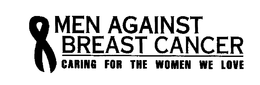 MEN AGAINST BREAST CANCER CARING FOR THE WOMEN WE LOVE trademark
