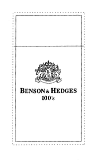BENSON & HEDGES 100'S trademark
