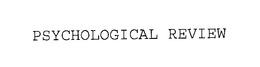 PSYCHOLOGICAL REVIEW trademark