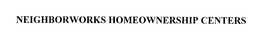 NEIGHBORWORKS HOMEOWNERSHIP CENTERS trademark