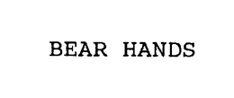 BEAR HANDS trademark