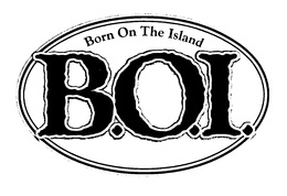 BORN ON THE ISLAND B.O.I. trademark