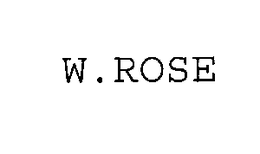 W.ROSE trademark