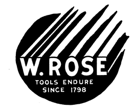 W. ROSE TOOLS ENDURE SINCE 1798 trademark