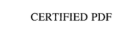 CERTIFIED PDF trademark