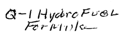 Q-1 HYDROFUEL FORMULA trademark