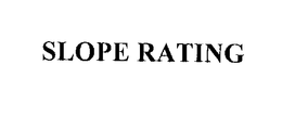 SLOPE RATING trademark