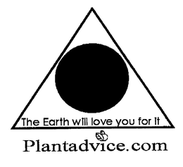 THE EARTH WILL LOVE YOU FOR IT PLANTADVICE.COM trademark
