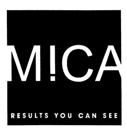 M!CA RESULTS YOU CAN SEE trademark