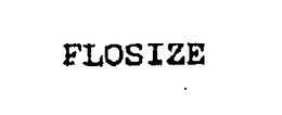 FLOSIZE trademark