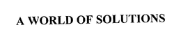 A WORLD OF SOLUTIONS trademark